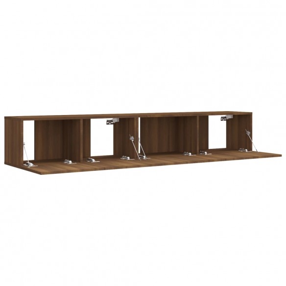 Ensemble de meubles TV 2 pcs Chêne marron Bois d'ingénierie