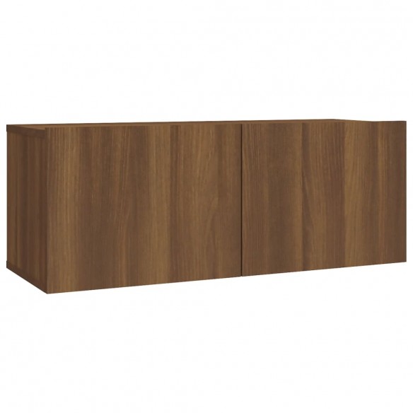 Ensemble de meubles TV 2 pcs Chêne marron Bois d'ingénierie