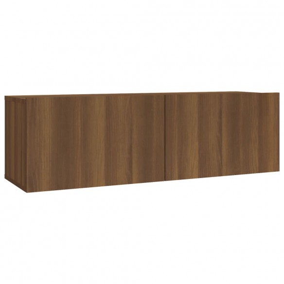 Ensemble de meubles TV 2 pcs Chêne marron Bois d'ingénierie