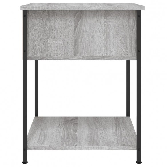 Table de chevet sonoma gris 44x45x58 cm bois d'ingénierie