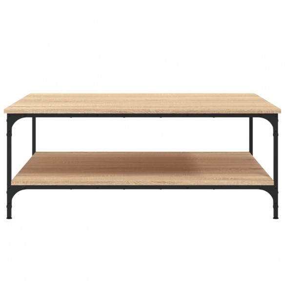 Table basse chêne sonoma 100x100x40 cm bois d'ingénierie