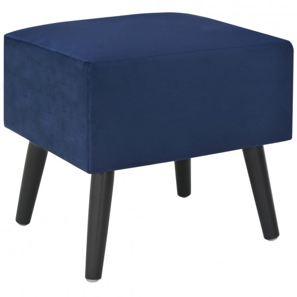 Tables de chevet 2 pcs Bleu 40x35x40 cm Velours