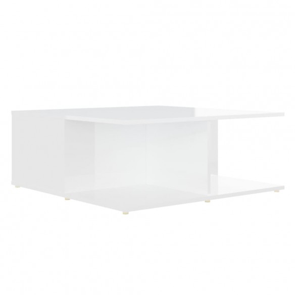 Table basse Blanc 80x80x31 cm Aggloméré