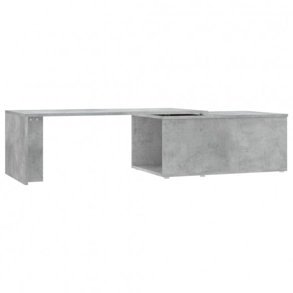 Table basse Gris béton 150x50x35 cm Aggloméré