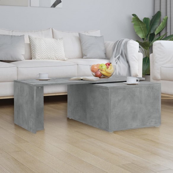 Table basse Gris béton 150x50x35 cm Aggloméré