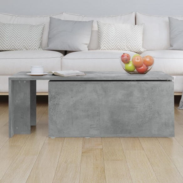 Table basse Gris béton 150x50x35 cm Aggloméré