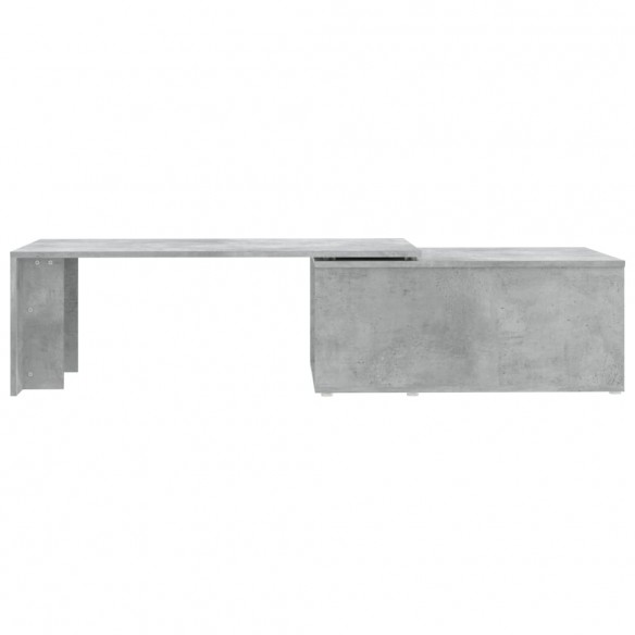 Table basse Gris béton 150x50x35 cm Aggloméré
