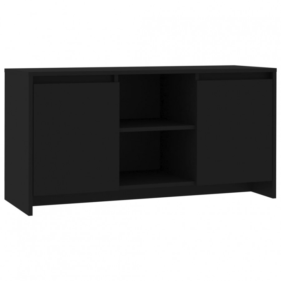 Meuble TV Noir 102x37,5x52,5 cm Aggloméré Meuble TV Noir 102x37,5x52,5 cm Aggloméré