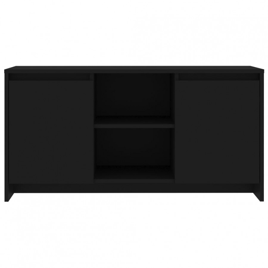 Meuble TV Noir 102x37,5x52,5 cm Aggloméré Meuble TV Noir 102x37,5x52,5 cm Aggloméré