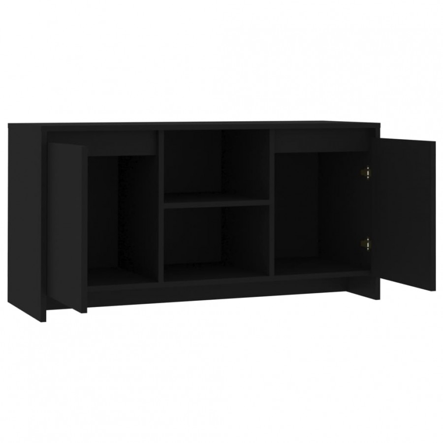 Meuble TV Noir 102x37,5x52,5 cm Aggloméré Meuble TV Noir 102x37,5x52,5 cm Aggloméré
