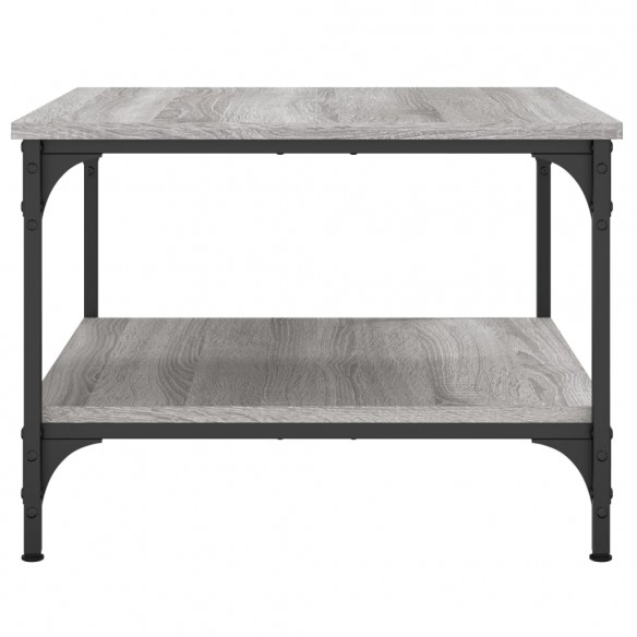Table basse sonoma gris 55x55x40 cm bois d'ingénierie
