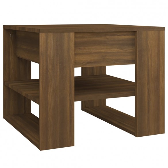 Table basse Chêne marron 55,5x55x45 cm Bois d'ingénierie