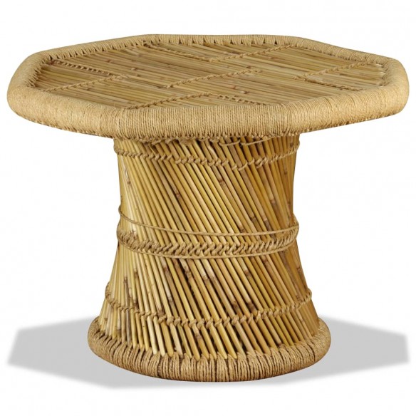 Table basse bambou octogonale 60 x 60 x 45 cm