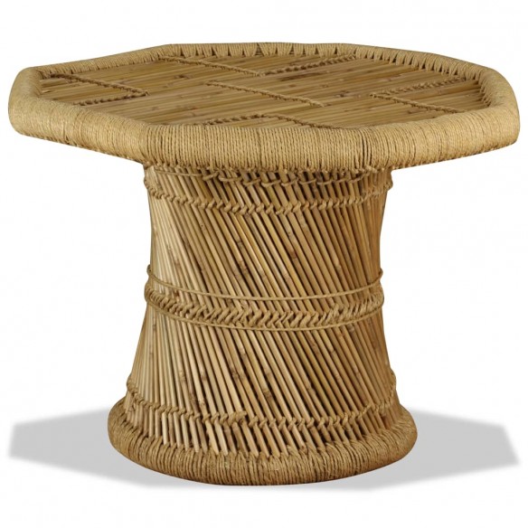 Table basse bambou octogonale 60 x 60 x 45 cm