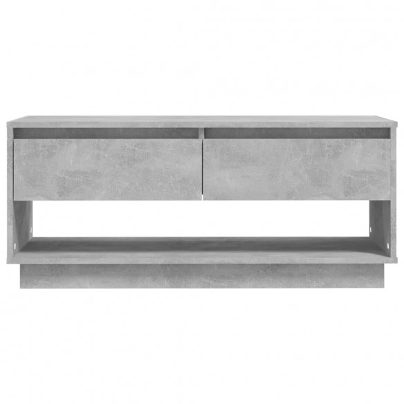 Meuble TV Gris béton 102x41x44 cm Aggloméré