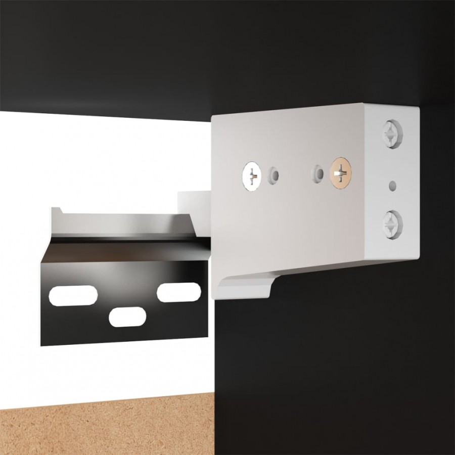 Meubles TV 7 pcs Noir 30,5x30x60 cm Aggloméré Meubles TV 7 pcs Noir 30,5x30x60 cm Aggloméré