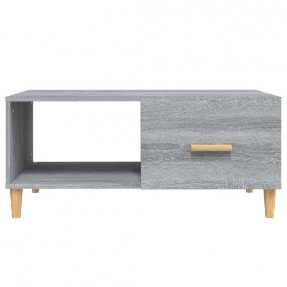 Table basse Sonoma gris 89,5x50x40 cm Bois d'ingénierie