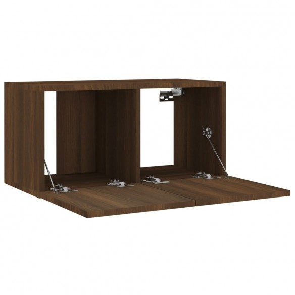 Ensemble de meubles TV 4 pcs Chêne marron Bois d'ingénierie