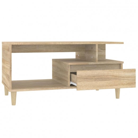 Table basse Chêne sonoma 90x49x45 cm Bois d'ingénierie