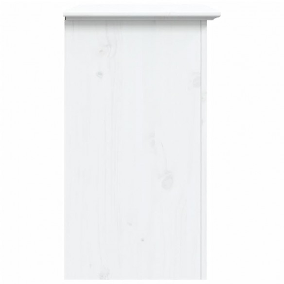 Table de chevet BODO blanc 53x38,5x66 cm bois de pin massif