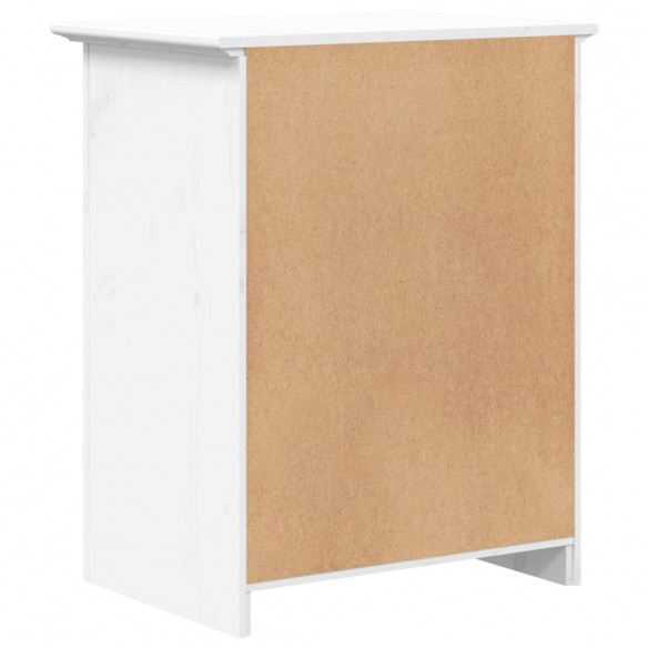 Table de chevet BODO blanc 53x38,5x66 cm bois de pin massif