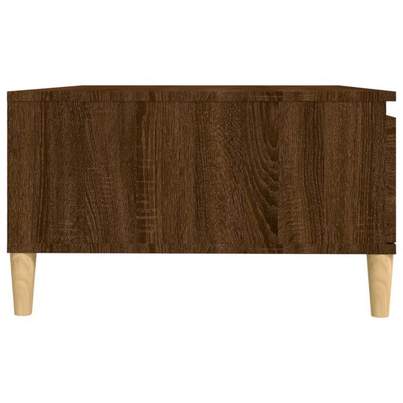 Table basse Chêne marron 90x60x35 cm Aggloméré