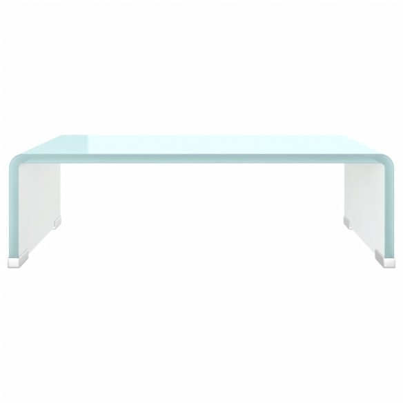 Meuble TV/Support pour moniteur 40x25x11 cm verre vert