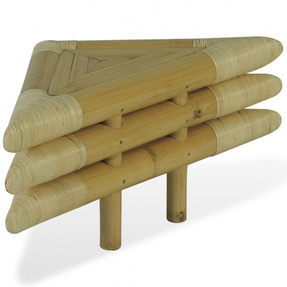 Table de chevet 2 pcs 60 x 60 x 40 cm Bambou naturel