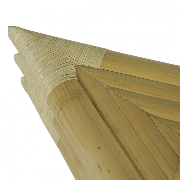 Table de chevet 2 pcs 60 x 60 x 40 cm Bambou naturel