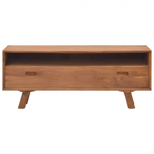 Meuble TV 110x30x45 cm Bois de teck massif