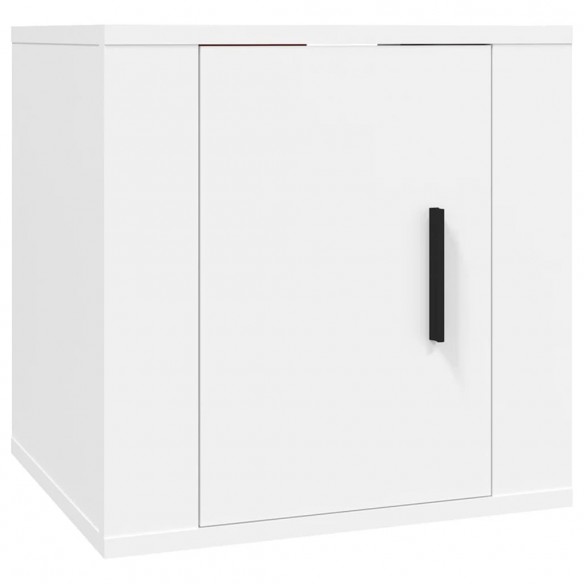 Ensemble de meubles TV 3 pcs Blanc Bois d'ingénierie