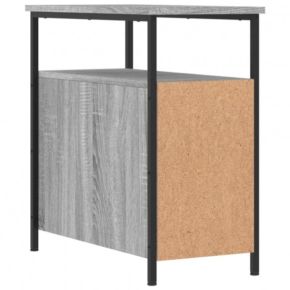 Table de chevet sonoma gris 30x60x60 cm bois d'ingénierie