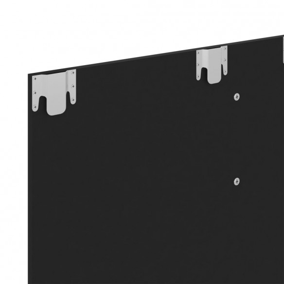 Meuble TV mural Noir 120x23,5x90 cm Aggloméré