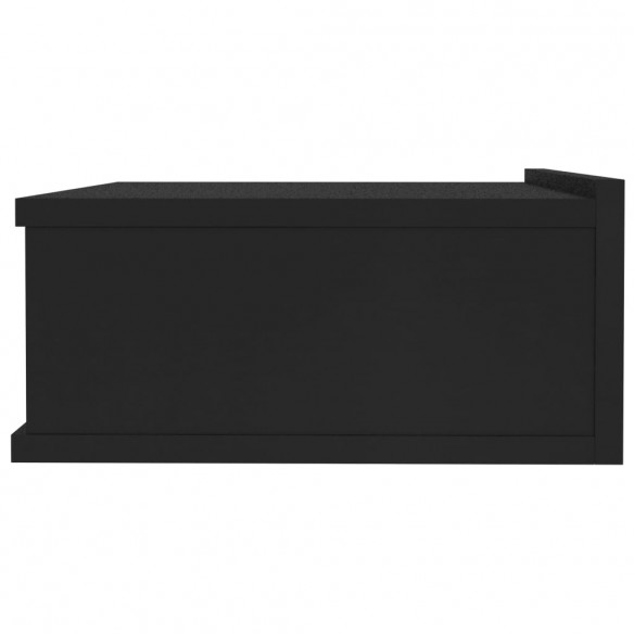 Tables de chevet flottantes 2 pcs Noir 40x30x15 cm