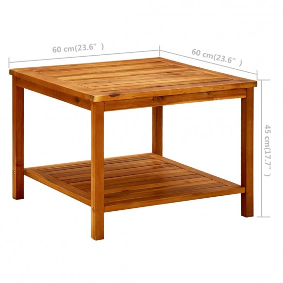 Table basse 60x60x45 cm Bois d'acacia solide