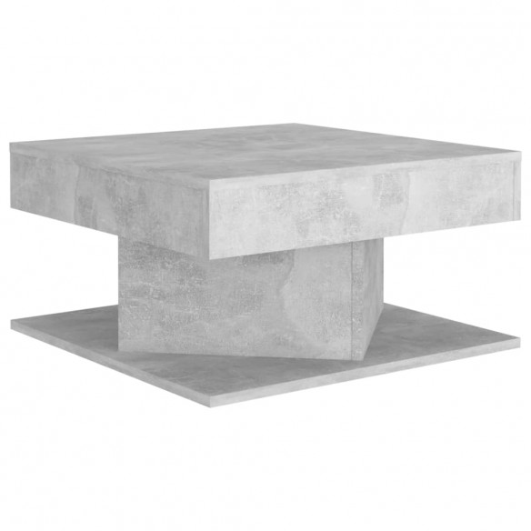 Table basse Gris béton 57x57x30 cm Aggloméré