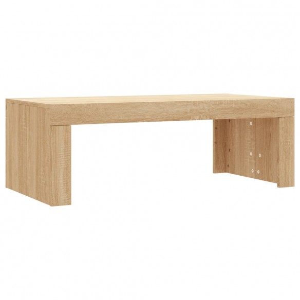Table basse chêne sonoma 102x50x36 cm bois d'ingénierie