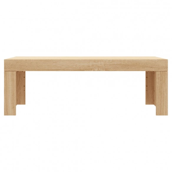 Table basse chêne sonoma 102x50x36 cm bois d'ingénierie