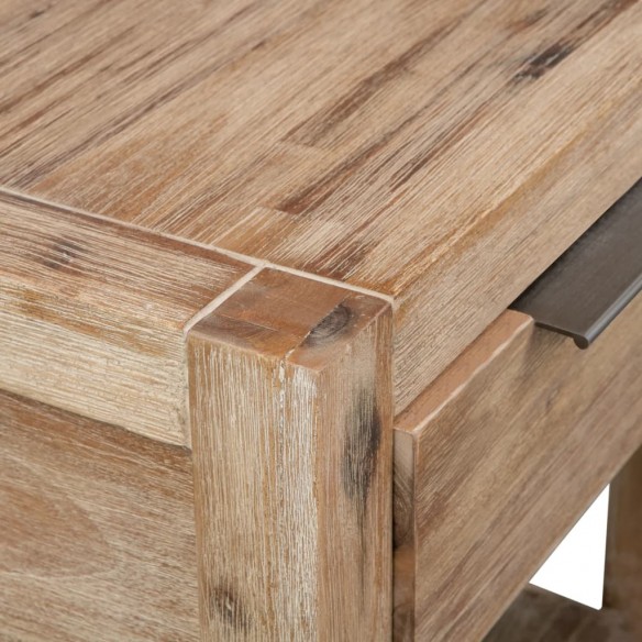 Table de chevet avec tiroir 40x30x48 cm Bois d'acacia solide