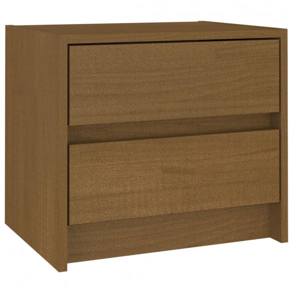 Table de chevet Marron miel 40x30,5x35,5 cm Bois de pin solide