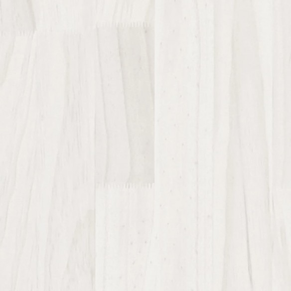 Table de chevet Blanc 40x29,5x64 cm Bois de pin solide