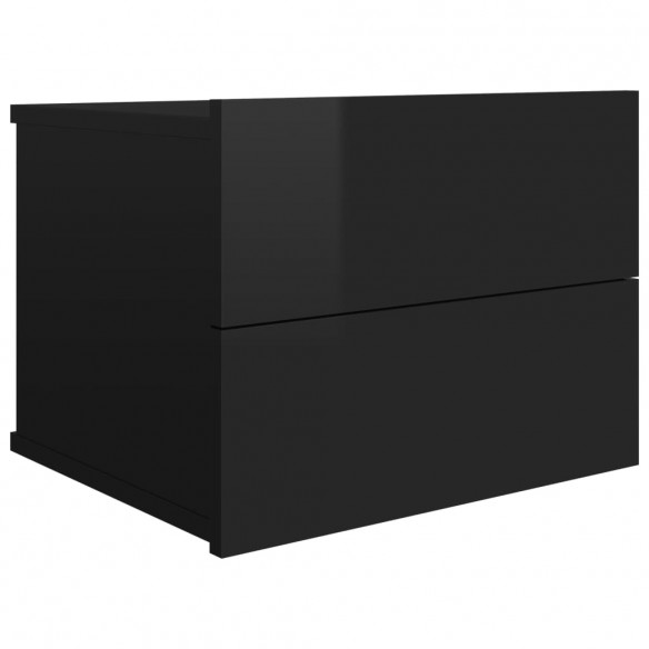 Table de chevet Noir brillant 40 x 30 x 30 cm Aggloméré