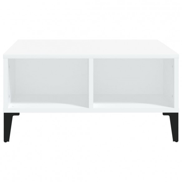 Table basse Blanc 60x60x30 cm Aggloméré