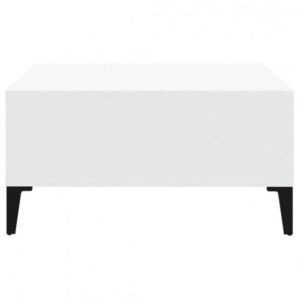 Table basse Blanc 60x60x30 cm Aggloméré