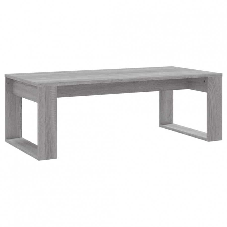 Table basse sonoma gris 102x50x35 cm bois d'ingénierie