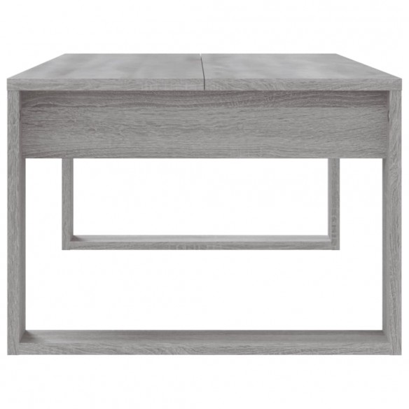 Table basse sonoma gris 102x50x35 cm bois d'ingénierie