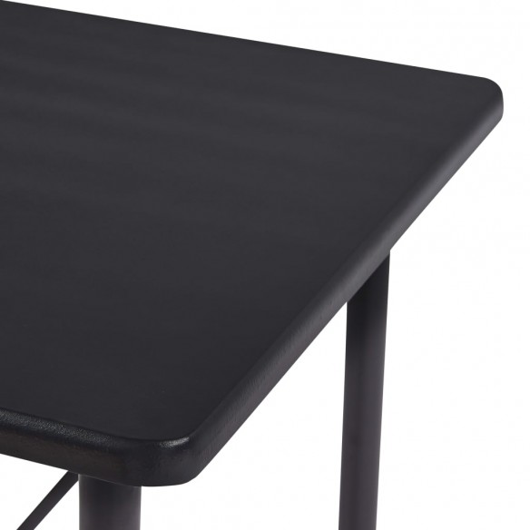 Table de bar Noir 120x60x110 cm MDF