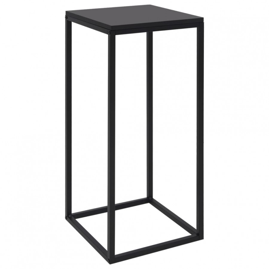 Tables d'appoint 2 pcs Noir Acier