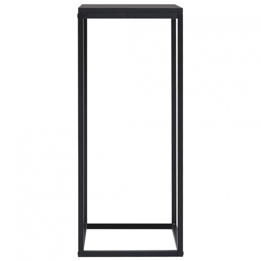 Tables d'appoint 2 pcs Noir Acier