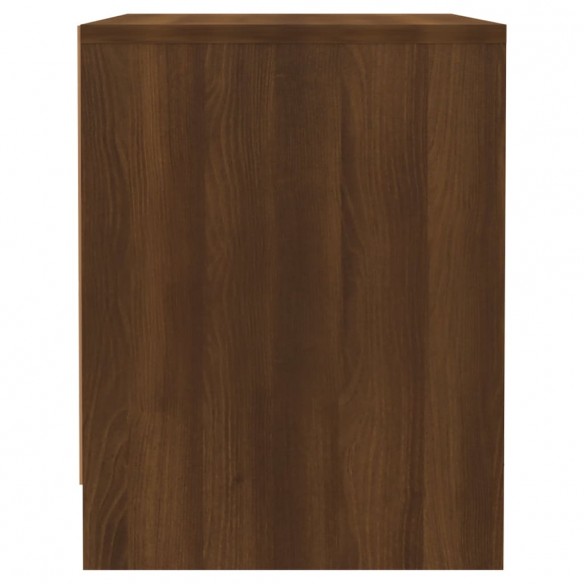 Table de chevet Chêne marron 45x34x44,5 cm Aggloméré
